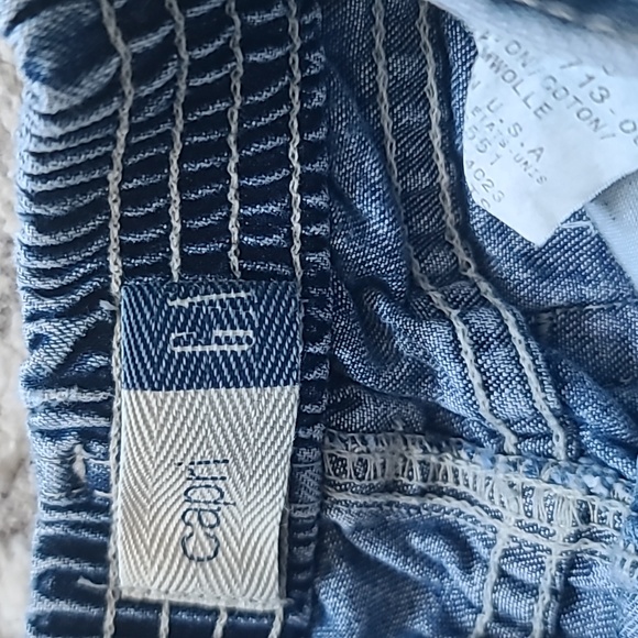 10 for $25 - baby GAP Girls 3T Blue Capri Jeans Pants - Picture 2 of 2